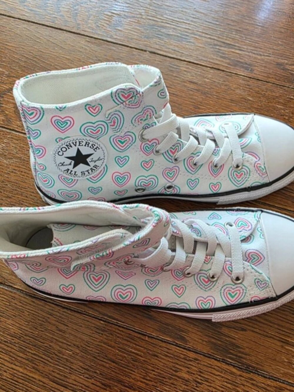 Converse Chuck Taylor All Star Easy On "Happy Hearts" Kids Youth Size 2.5 NIB - Picture 7 of 12